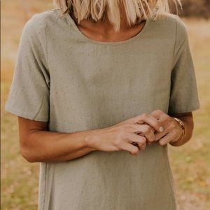 ROOLEE Weatherby Blouse Sage Green